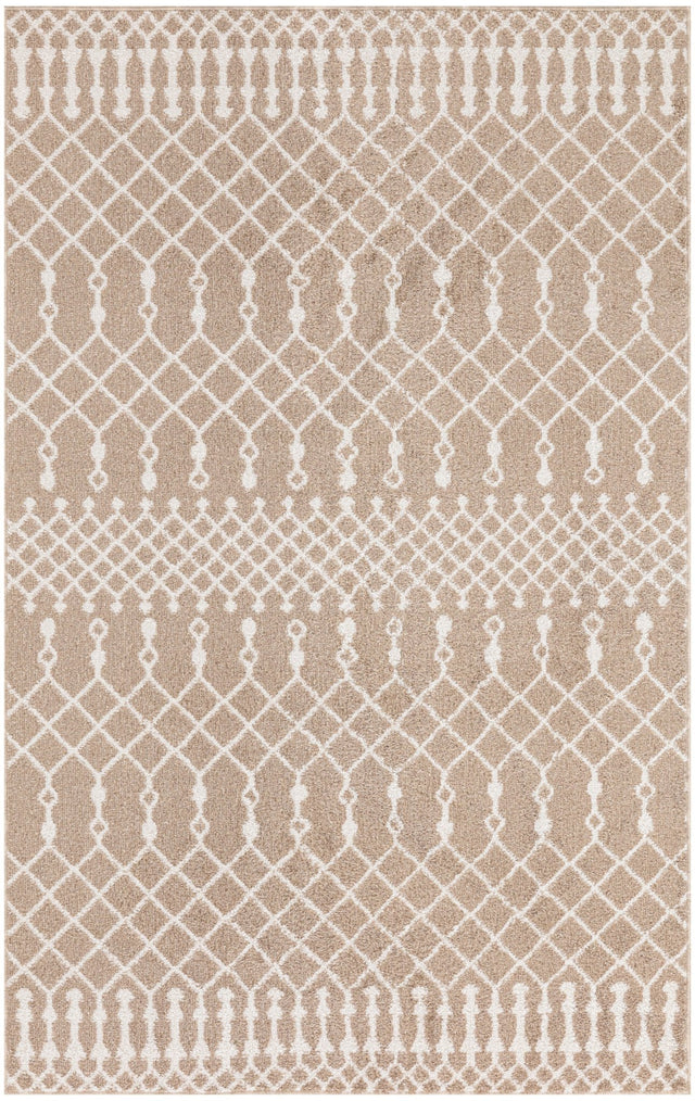 Nourison Astra Machine Washable ASW10 Machine Made Taupe Rug