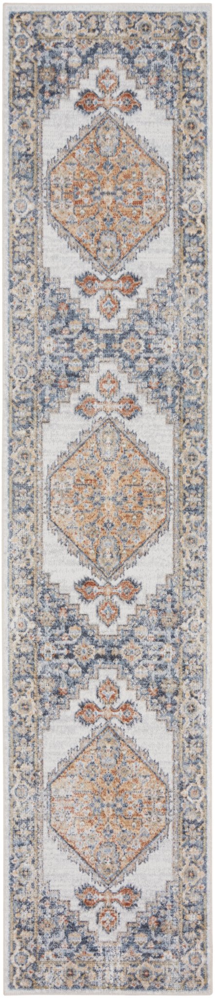 Nourison Astra Machine Washable Asw11 Grey/Gold Rug - Nourison - 99446124401