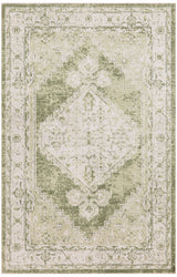 Nourison Astra Machine Washable Asw11 Ivory Green Rug - Nourison - 99446964069