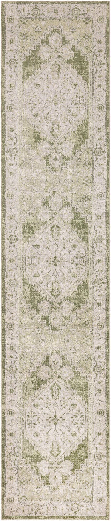 Nourison Astra Machine Washable Asw11 Ivory Green Rug - Nourison - 99446964076