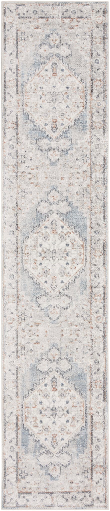 Nourison Astra Machine Washable Asw11 Light Blue Rug - Nourison - 99446124623