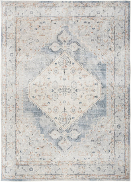 Nourison Astra Machine Washable Asw11 Light Blue Rug - Nourison - 99446124661