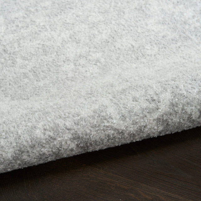 Nourison Astra Machine Washable ASW11 Machine Made Light Grey Rug