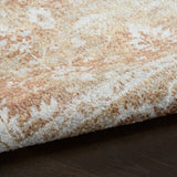 Nourison Astra Machine Washable ASW11 Machine Made Rust, Multicolor Rug