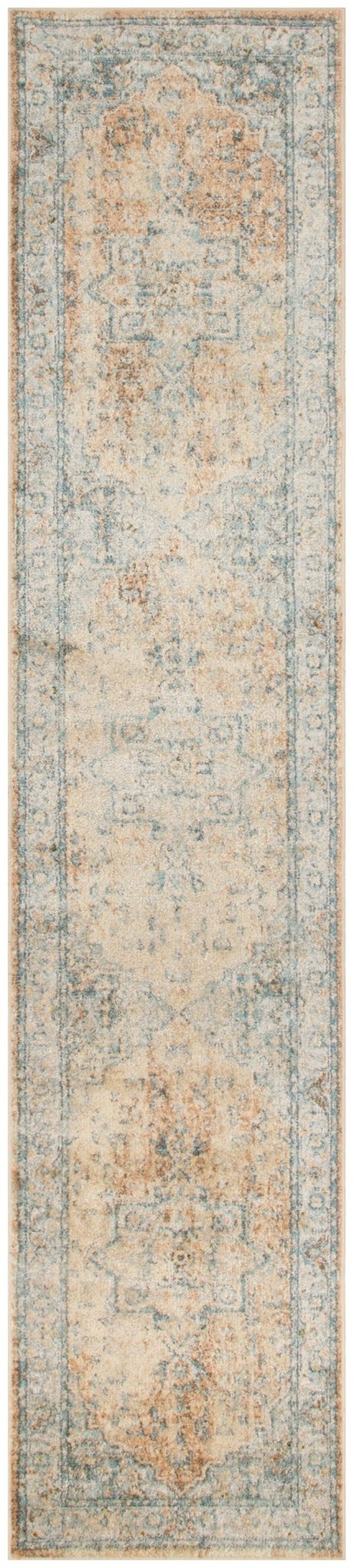 Nourison Astra Machine Washable Asw12 Beige Blue Rug - Nourison - 99446944672