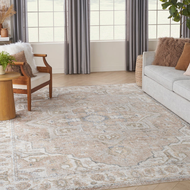 Nourison Astra Machine Washable Asw12 Beige Rug - Nourison - 99446125798