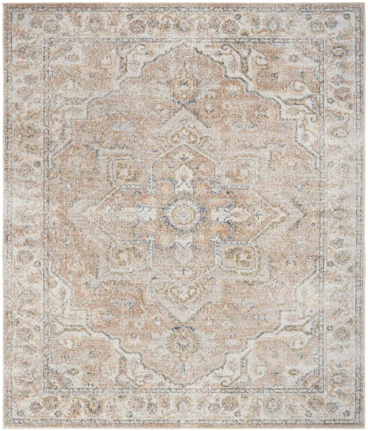 Nourison Astra Machine Washable Asw12 Beige Rug - Nourison - 99446125798