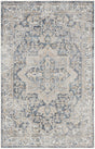 Nourison Astra Machine Washable Asw12 Grey/Blue Rug - Nourison - 99446124890