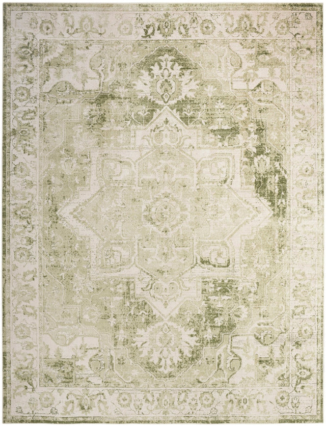 Nourison Astra Machine Washable Asw12 Ivory Green Rug - Nourison - 99446964526