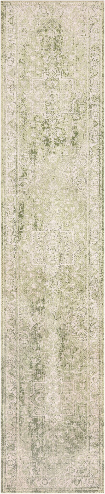 Nourison Astra Machine Washable Asw12 Ivory Green Rug - Nourison - 99446964533