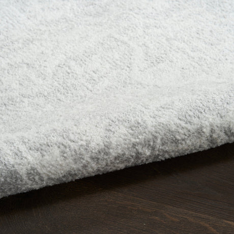Nourison Astra Machine Washable ASW12 Machine Made Grey Rug