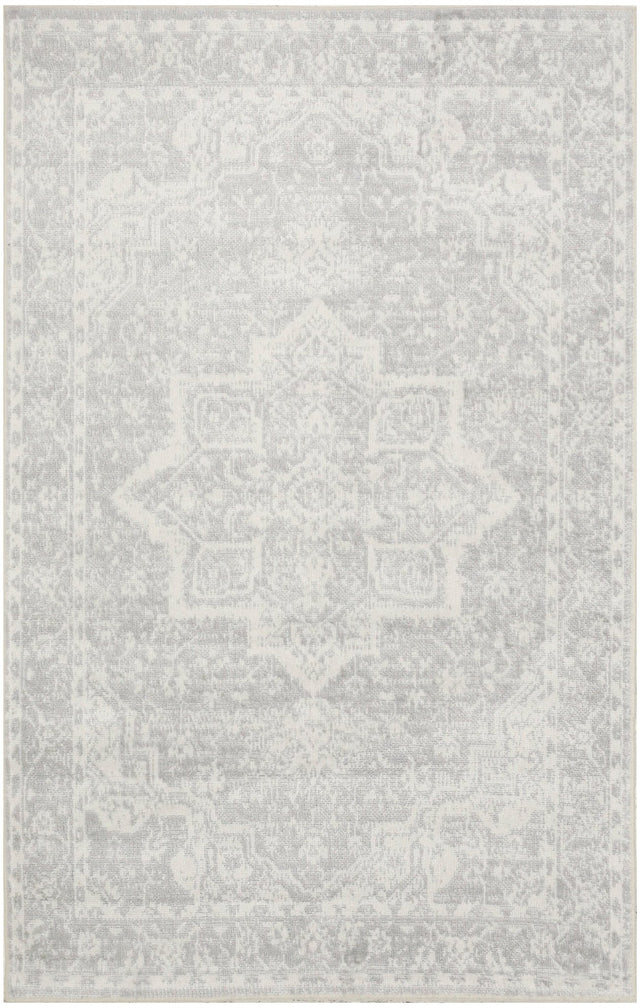 Nourison Astra Machine Washable ASW12 Machine Made Grey Rug