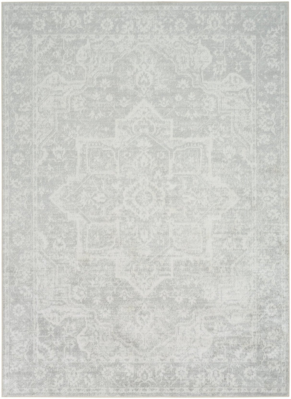 Nourison Astra Machine Washable ASW12 Machine Made Grey Rug