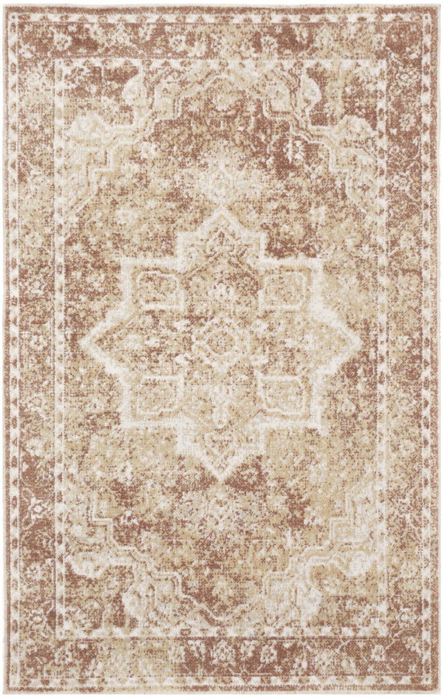 Nourison Astra Machine Washable ASW12 Machine Made Rust Rug