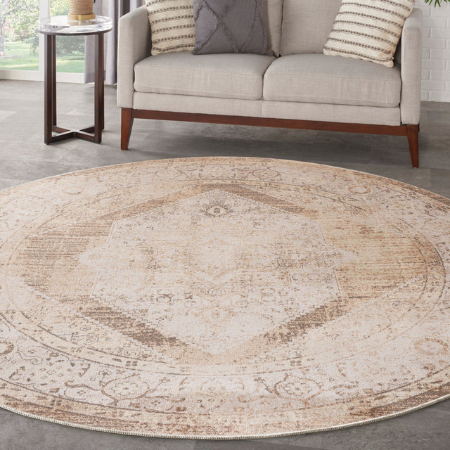 Nourison Astra Machine Washable Asw13 Beige Rug - Nourison - 99446964342