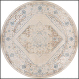 Nourison Astra Machine Washable Asw13 Ivory Blue Rug - Nourison - 99446964465