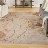 Nourison Astra Machine Washable Asw14 Beige Rug - Nourison - 99446977700