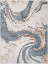 Nourison Astra Machine Washable Asw15 Ivory Blue Rug - Nourison - 99446977847