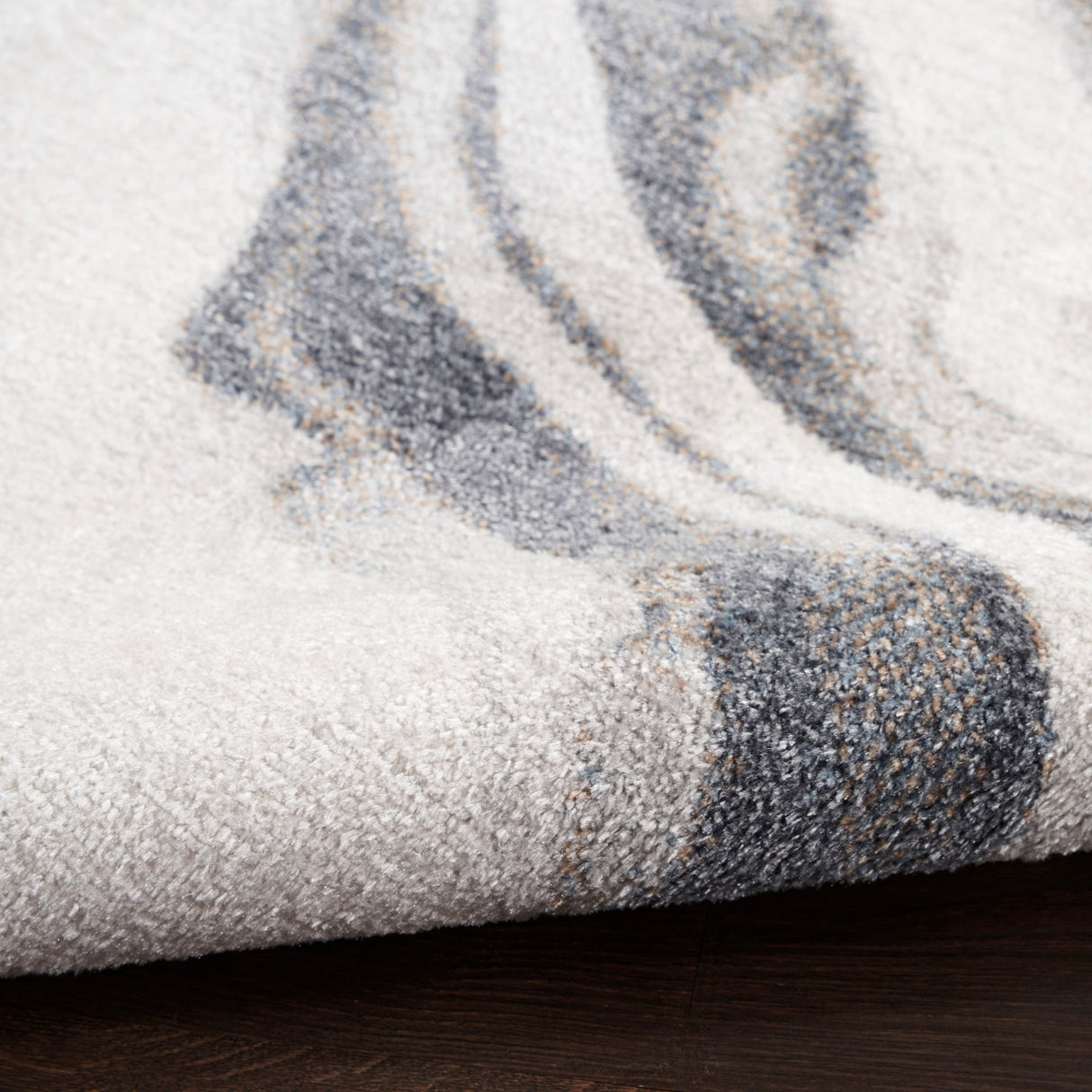 Nourison Astra Machine Washable Asw15 Ivory Grey Rug - Nourison - 99446977885