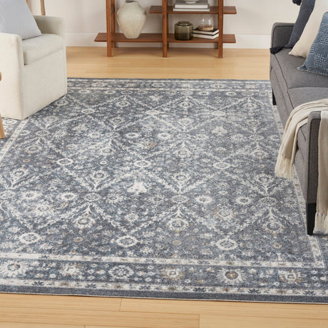 Nourison Astra Machine Washable Asw16 Dark Blue Rug - Nourison - 99446978066