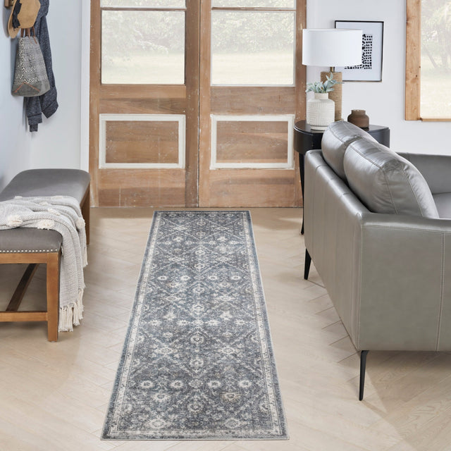 Nourison Astra Machine Washable Asw16 Dark Blue Rug - Nourison - 99446978066