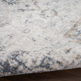 Nourison Astra Machine Washable Asw16 Ivory Blue Rug - Nourison - 99446978134