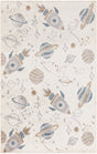 Nourison Astra Machine Washable ASW18 Machine Made Ivory, Multicolor Rug