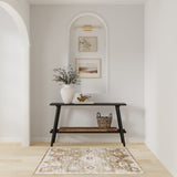 Nourison Astra Machine Washable ASW19 Machine Made Copper Rug
