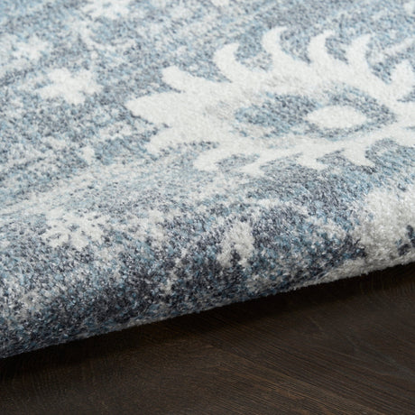 Nourison Astra Machine Washable ASW19 Machine Made Denim Rug