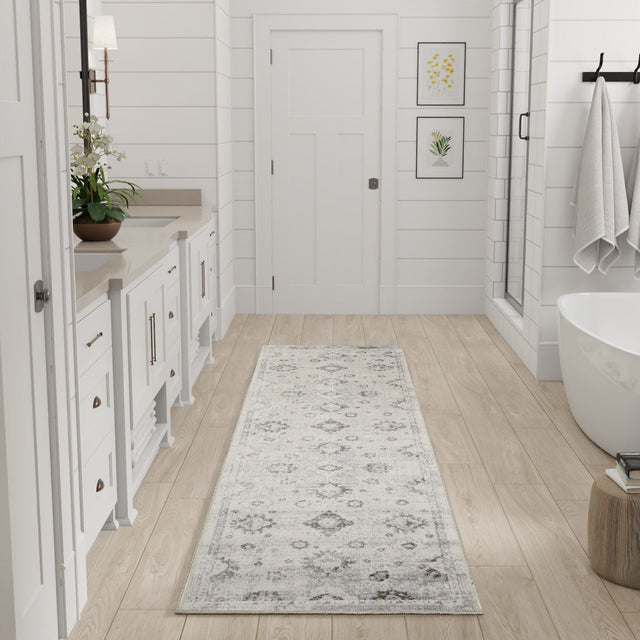Nourison Astra Machine Washable ASW19 Machine Made Ivory Rug