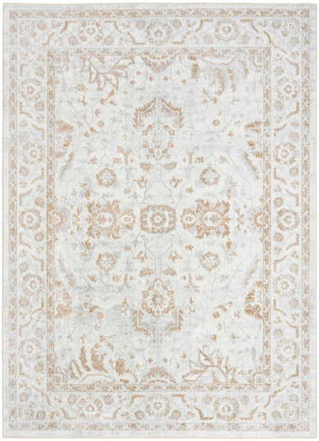 Nourison Astra Machine Washable ASW20 Machine Made Grey Rug
