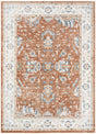 Nourison Astra Machine Washable ASW20 Machine Made Rust, Ivory Rug