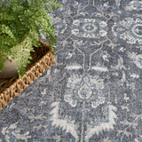 Nourison Astra Machine Washable ASW20 Machine Made Slate Rug