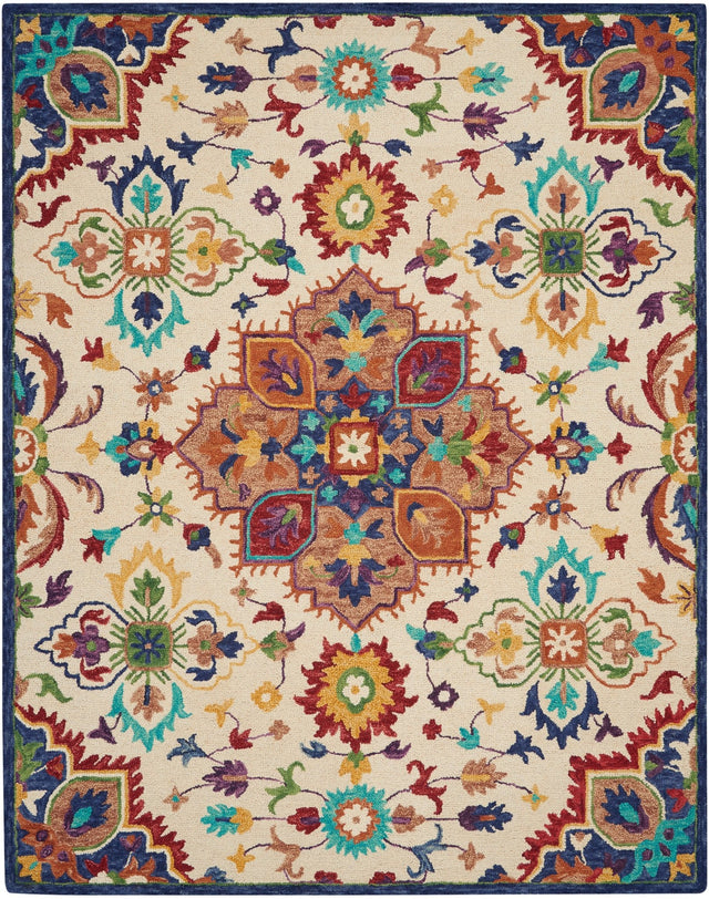 Nourison Bahari Bah01 Multicolor Rugs - Nourison - 99446792358