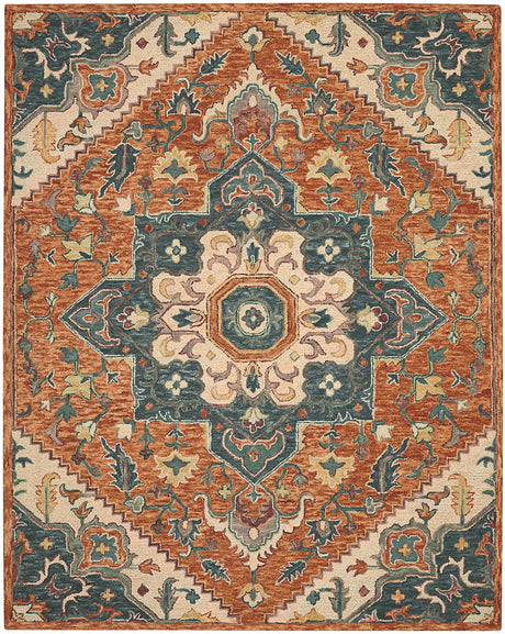 Nourison Bahari Bah02 Rust Rugs - Nourison - 99446792372