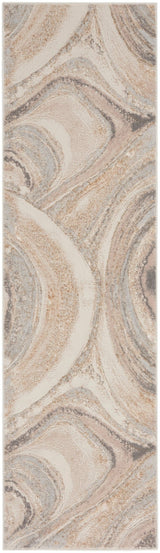 Nourison Brushstrokes Bsk03 Cream Grey Rug - Nourison - 99446899033