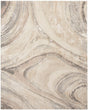 Nourison Brushstrokes Bsk03 Cream Grey Rug - Nourison - 99446899040