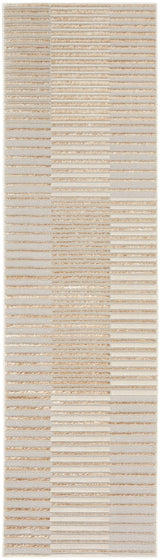 Nourison Brushstrokes Bsk04 Beige Silver Rug - Nourison - 99446899132