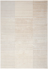 Nourison Brushstrokes Bsk04 Beige Silver Rug - Nourison - 99446899149