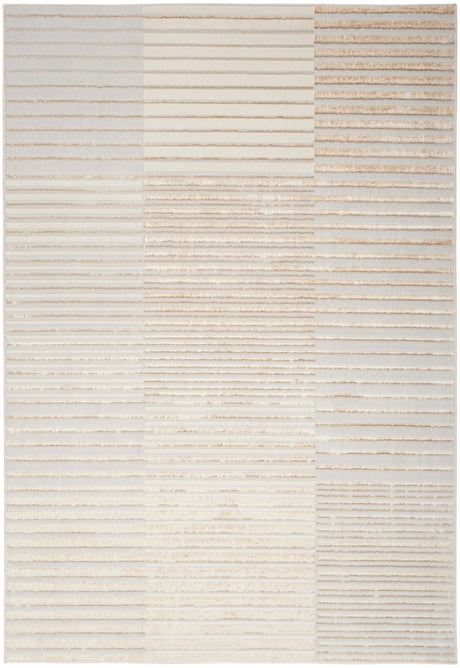 Nourison Brushstrokes Bsk04 Beige Silver Rug - Nourison - 99446899149