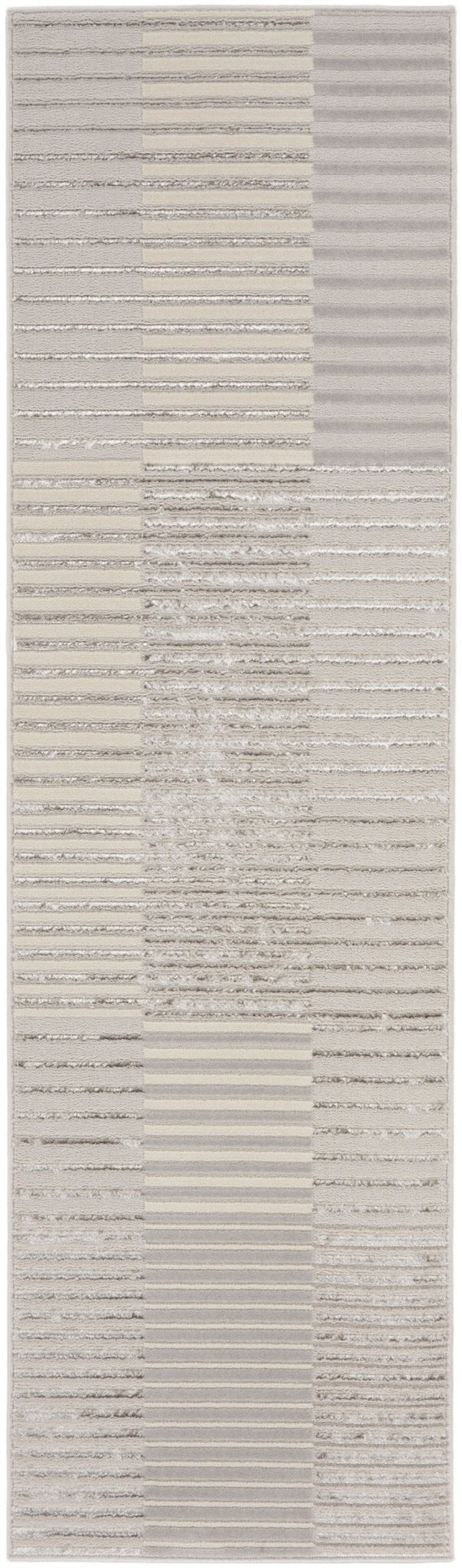 Nourison Brushstrokes Bsk04 Silver Grey Rug - Nourison - 99446899088