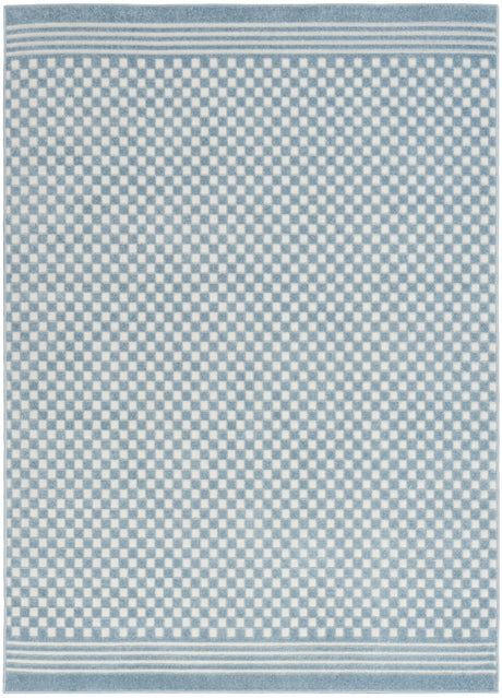 Nourison Care Free Caf02 Blue Rug - Nourison - 99446971418