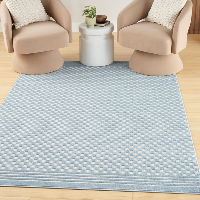 Nourison Care Free Caf02 Blue Rug - Nourison - 99446971418