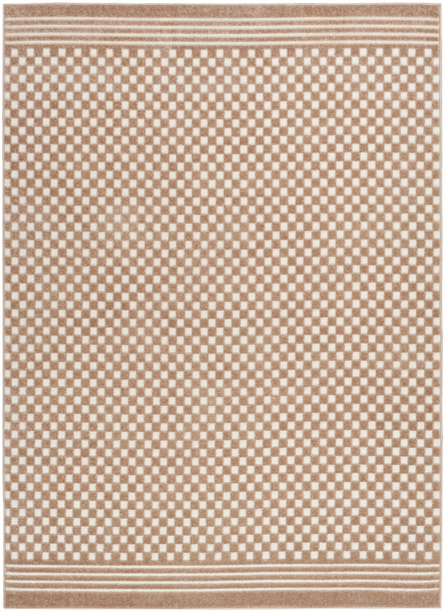 Nourison Care Free Caf02 Brown Rug - Nourison - 99446971234