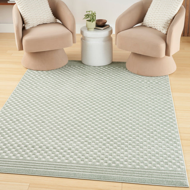 Nourison Care Free Caf02 Green Rug - Nourison - 99446971296