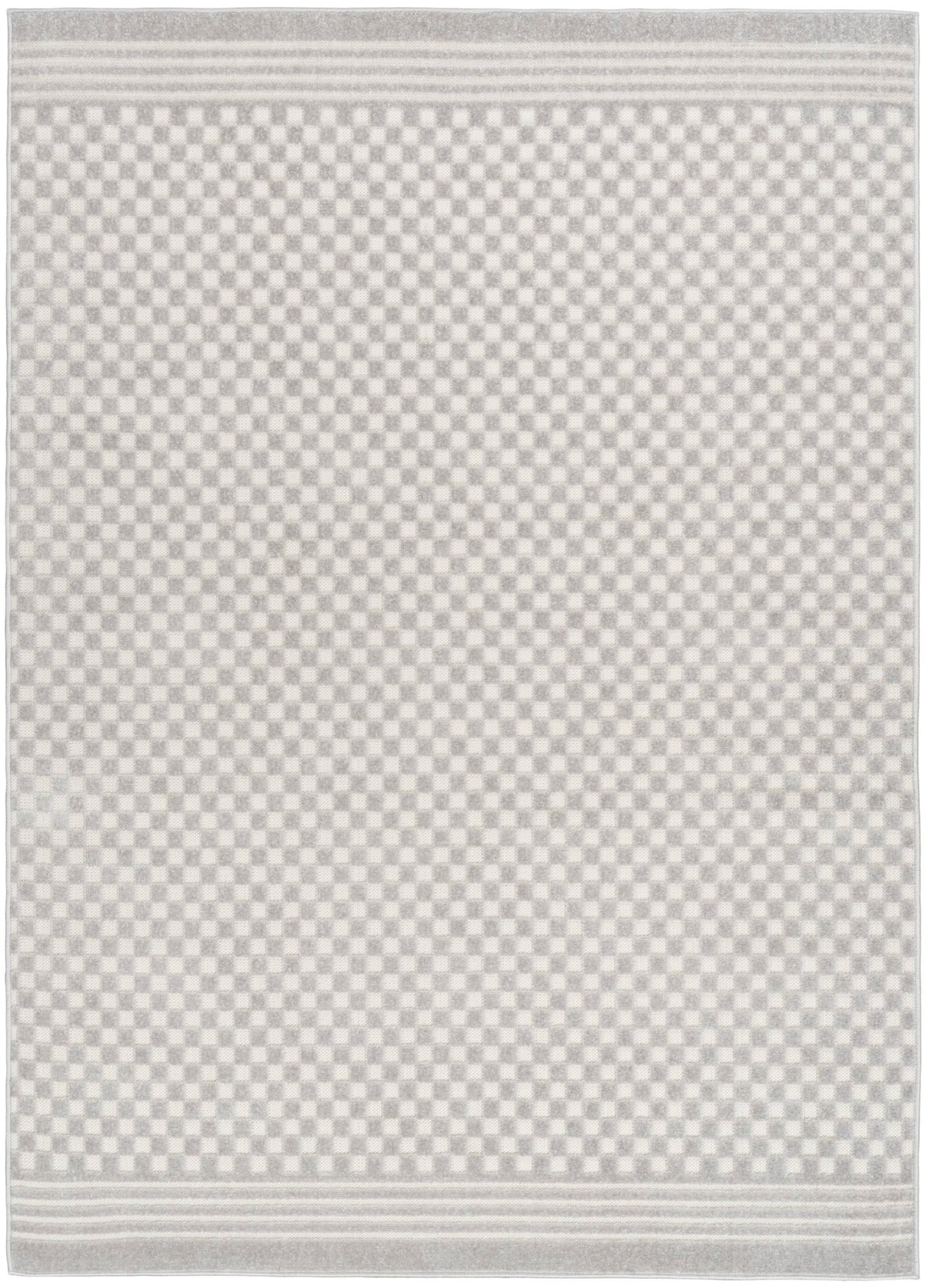 Nourison Care Free Caf02 Light Grey Rug - Nourison - 99446971531