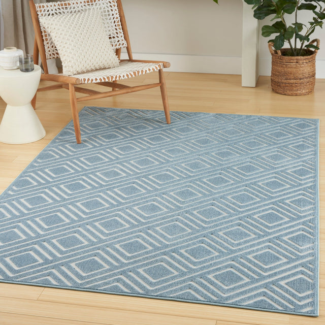 Nourison Care Free Caf03 Blue Rug - Nourison - 99446971784