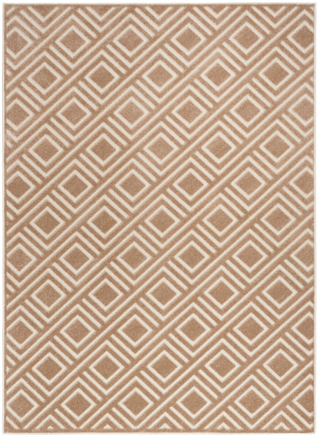 Nourison Care Free Caf03 Brown Rug - Nourison - 99446971845