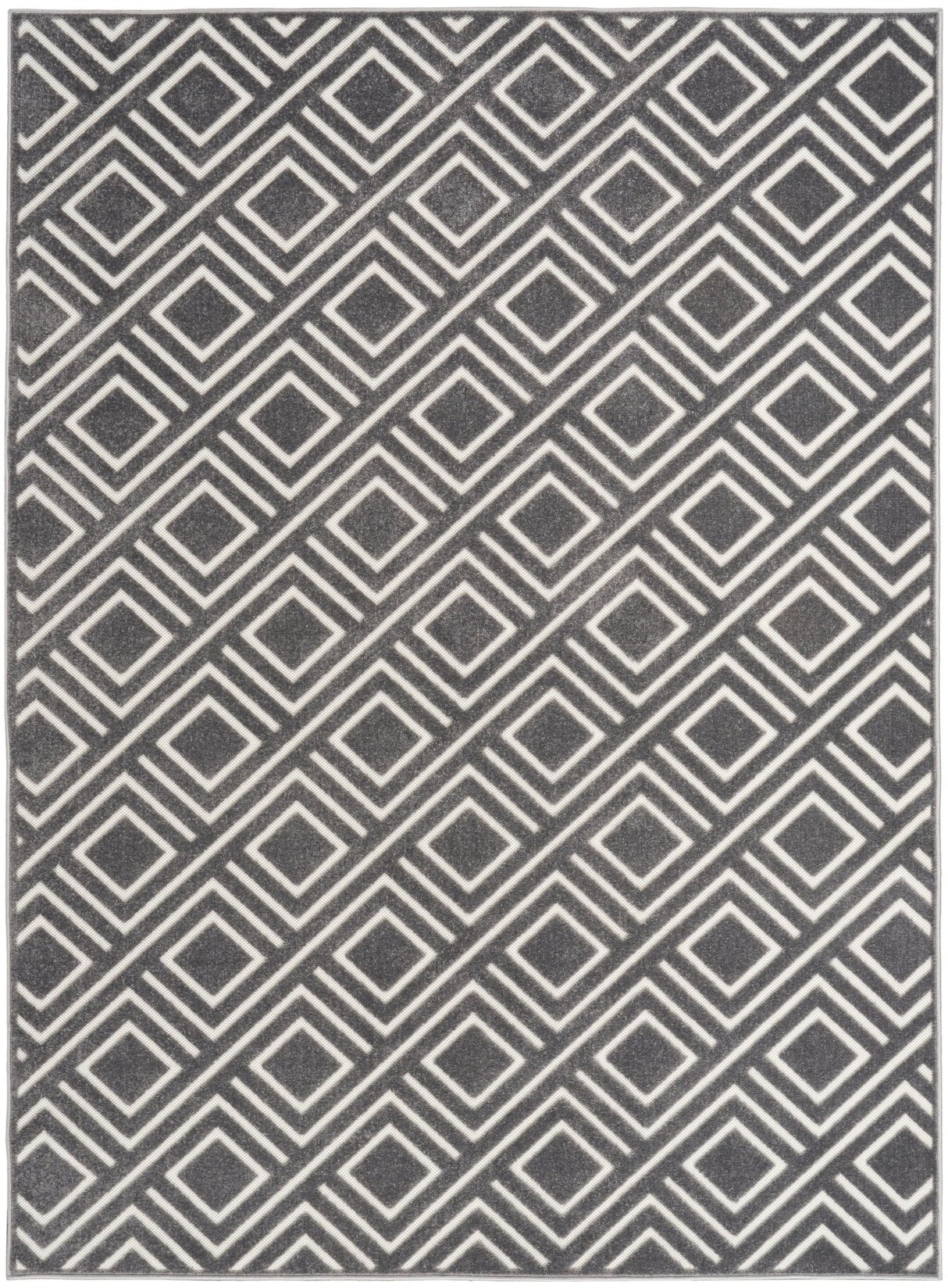 Nourison Care Free Caf03 Grey Rug - Nourison - 99446972026