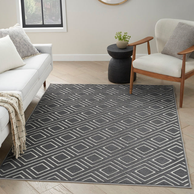 Nourison Care Free Caf03 Grey Rug - Nourison - 99446972026